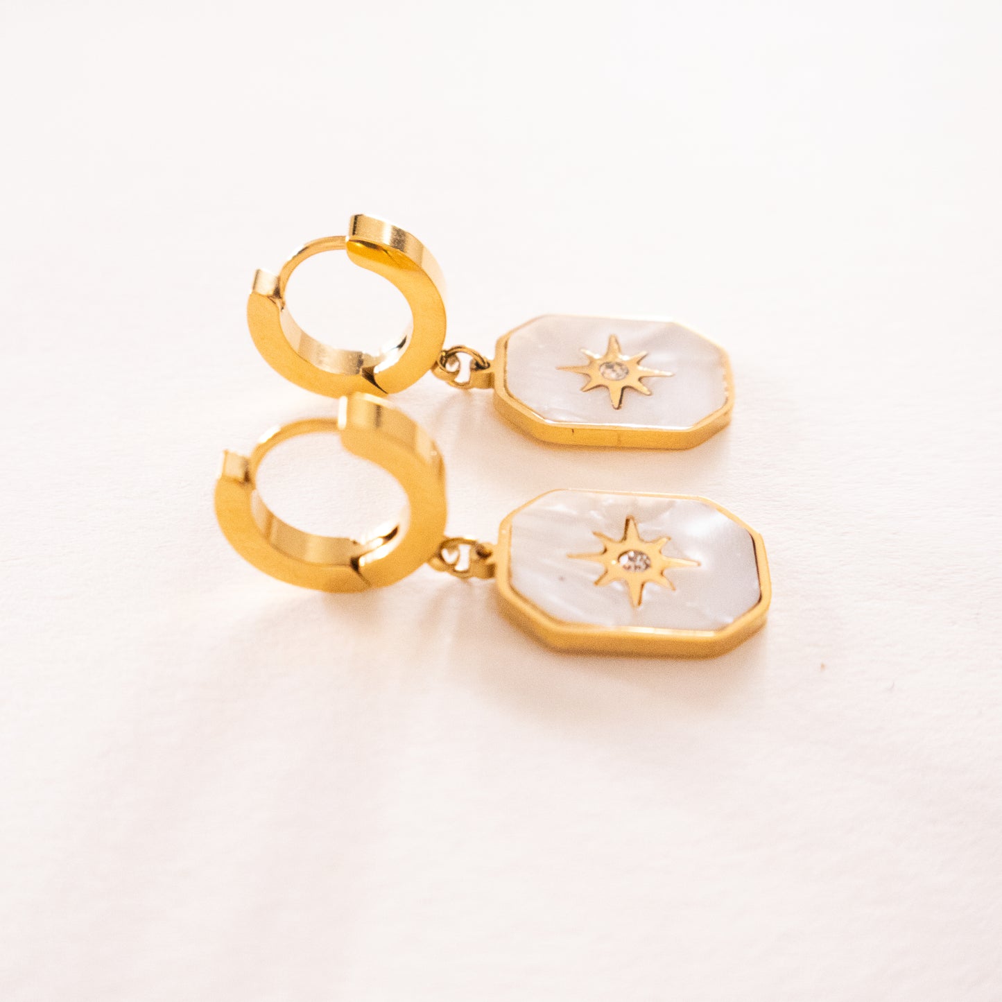 Starlight Enamel Star Earrings