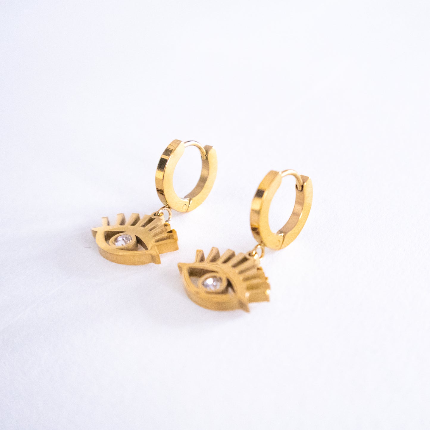 Eye Symbol Hoop Earrings