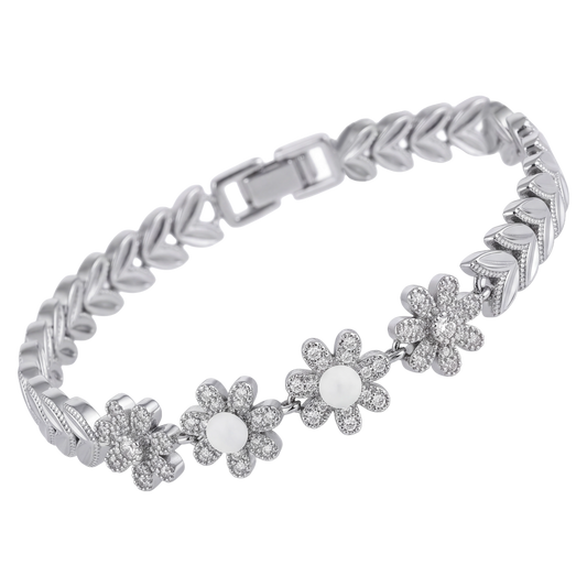 Margarida Sea Foam Daisy Bracelet