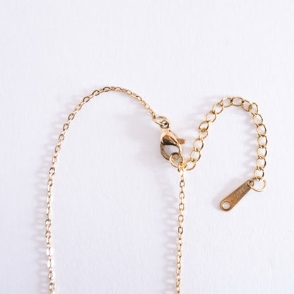 Green Marble Oval Pendant Necklace