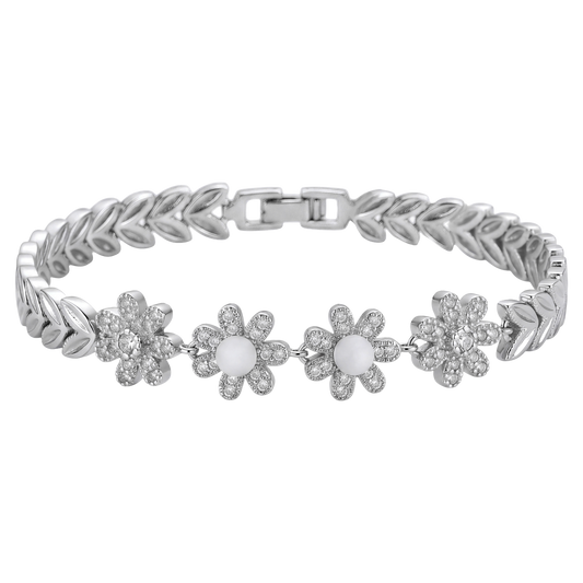 Margarida Sea Foam Daisy Bracelet