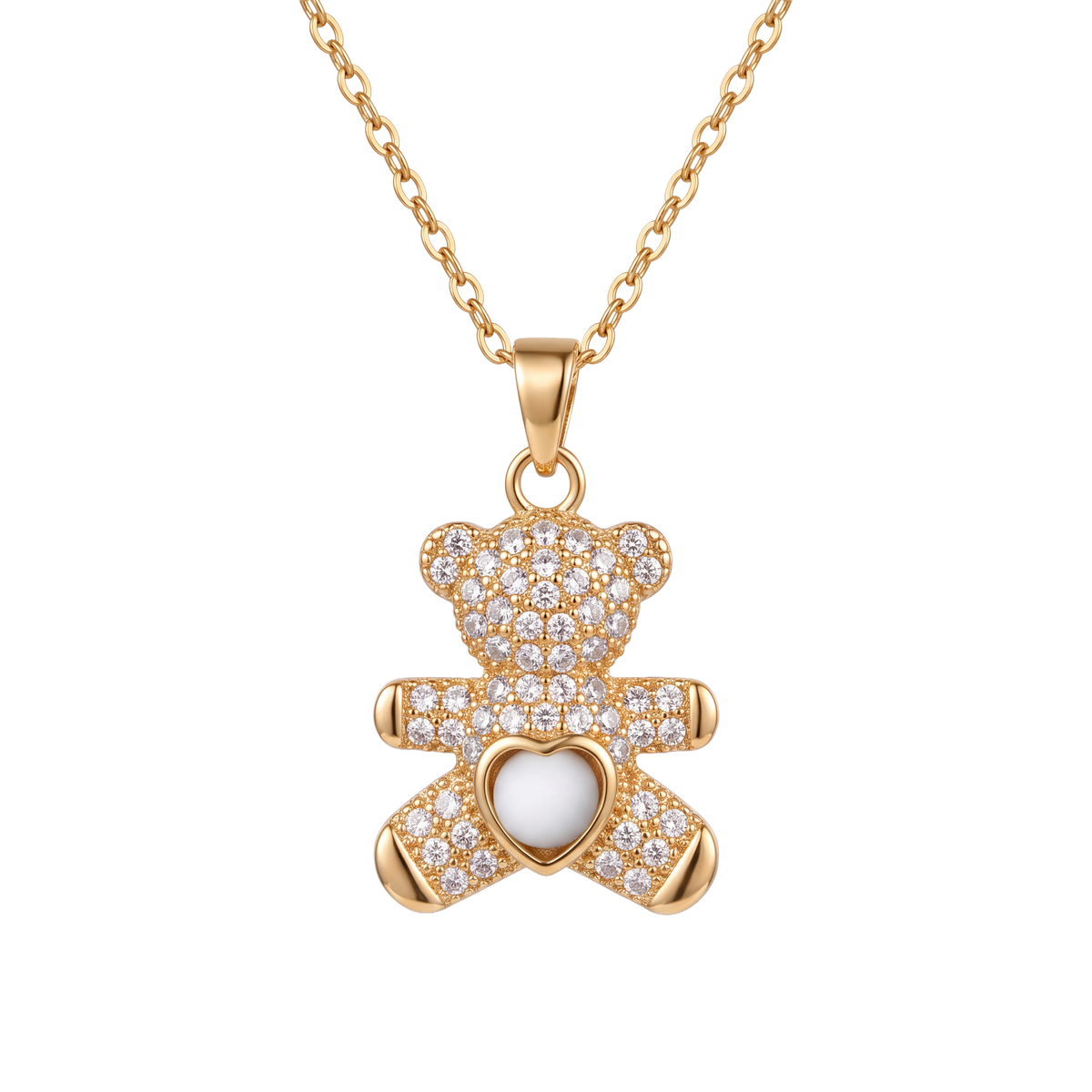 Ursinho Teddy Bear Sea Foam Necklace