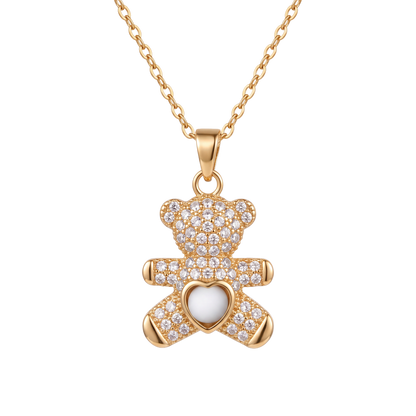 Ursinho Teddy Bear Sea Foam Necklace