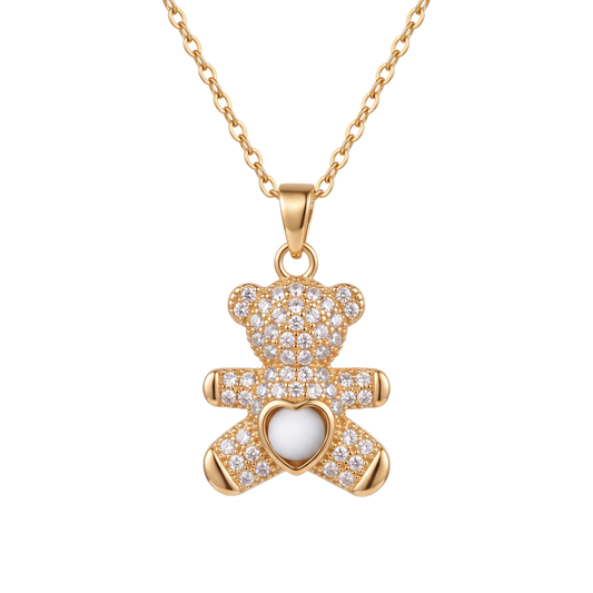 Ursinho Teddy Bear Sea Foam Necklace