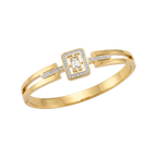 Pulseira geométrica dourada com cristais