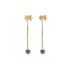 Thiny Evil Eye Drop Earrings