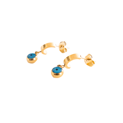 Zavira Evil Eye Drop Earrings
