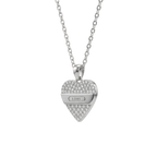 LOVE Engraved Heart Necklace