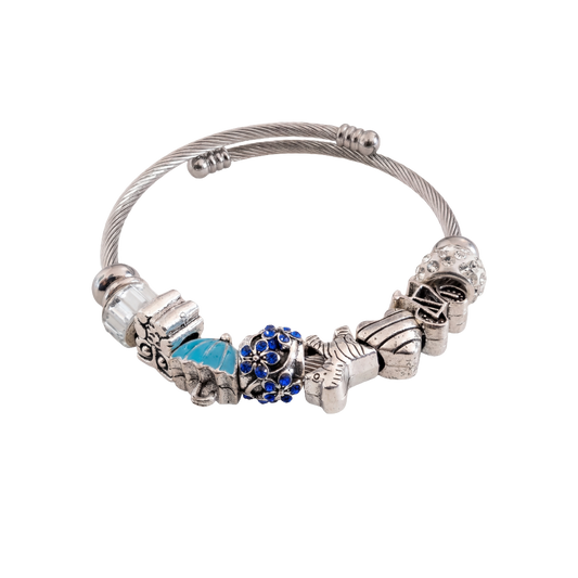 Stainless Steel Aureon Charm Cable Bracelet