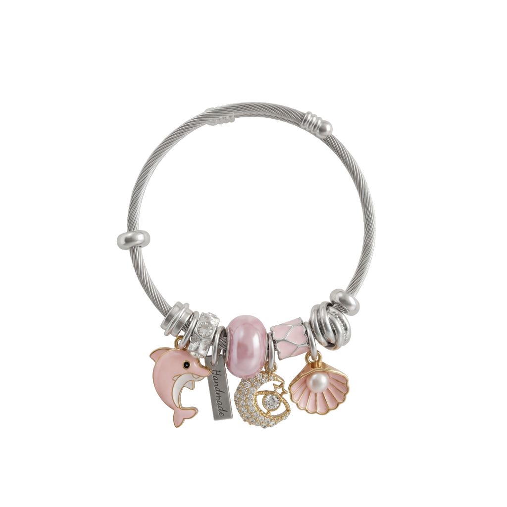 Stainless Steel Rosella Ocean Charm Bracelet