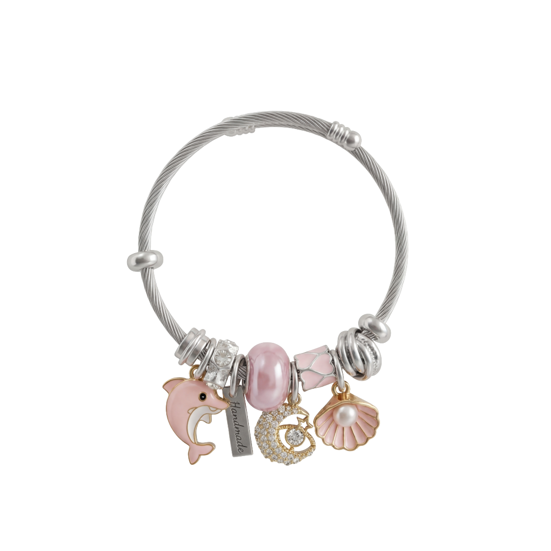 Stainless Steel Rosella Ocean Charm Bracelet