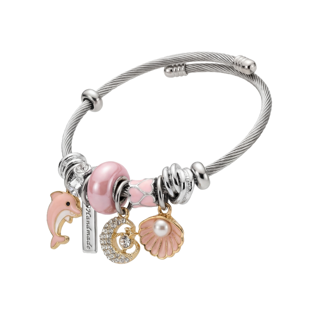 Stainless Steel Rosella Ocean Charm Bracelet