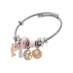 Stainless Steel Rosella Ocean Charm Bracelet