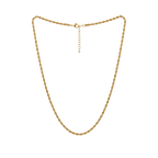 Elvara Rope Chain Necklace - Stainless Steel