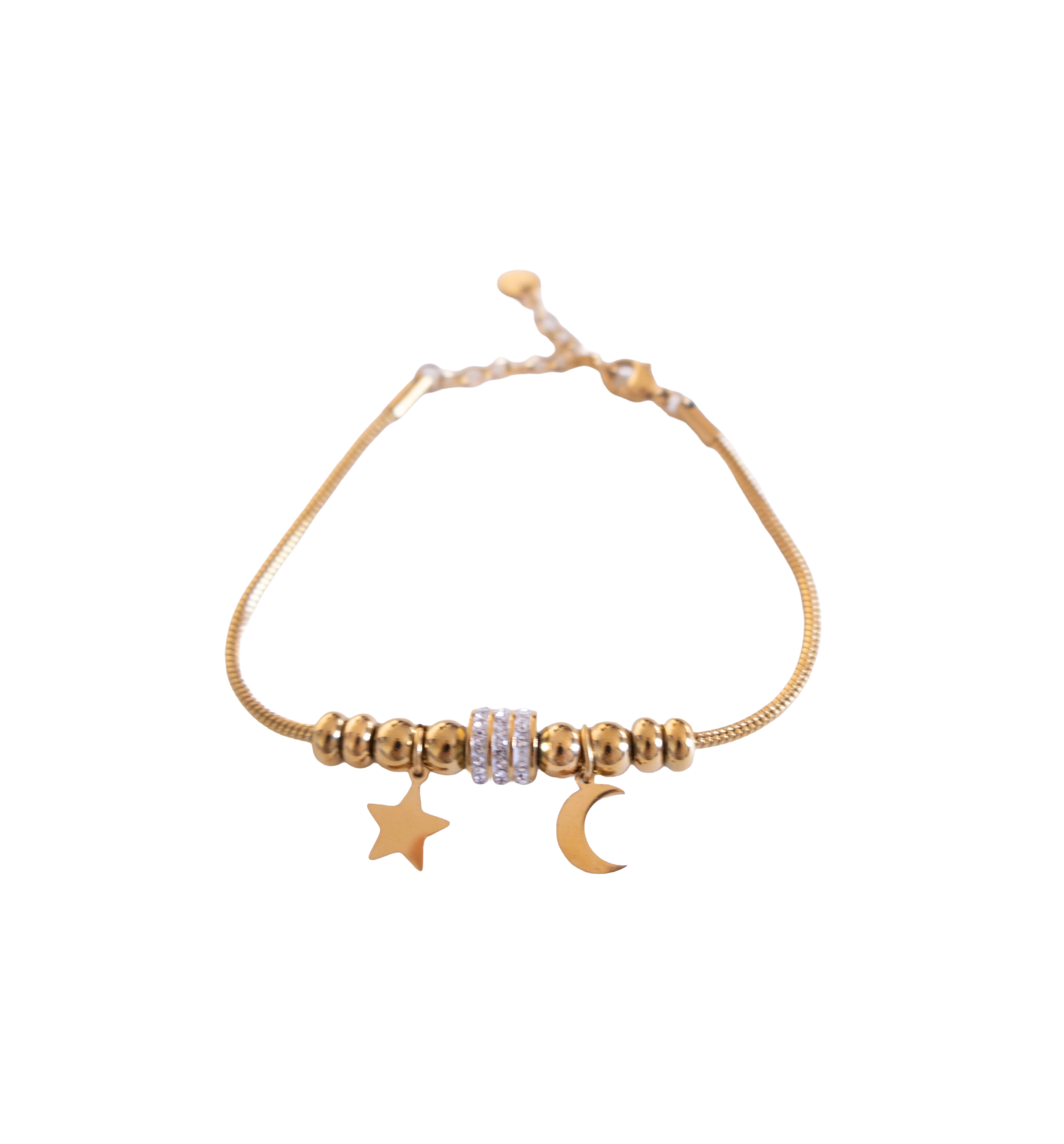 Moon and Star Charms Bracelet