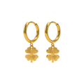Élara Clover Hoop Earrings