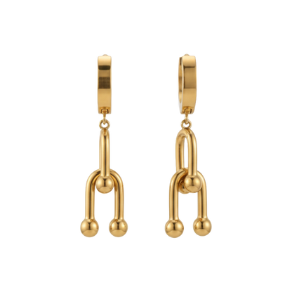 Pendientes colgantes con imperdible