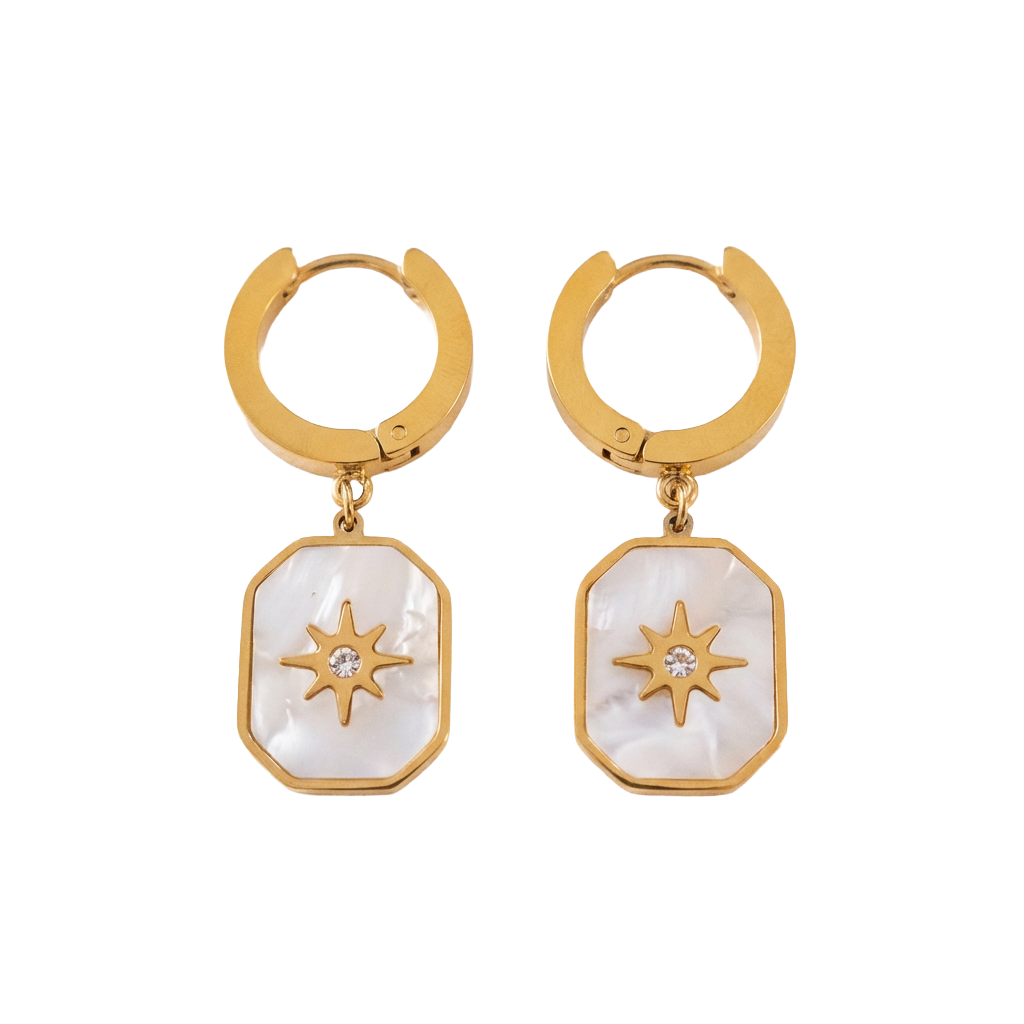 Starlight Enamel Star Earrings