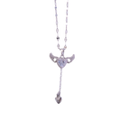 Collar con colgante de corazón alado