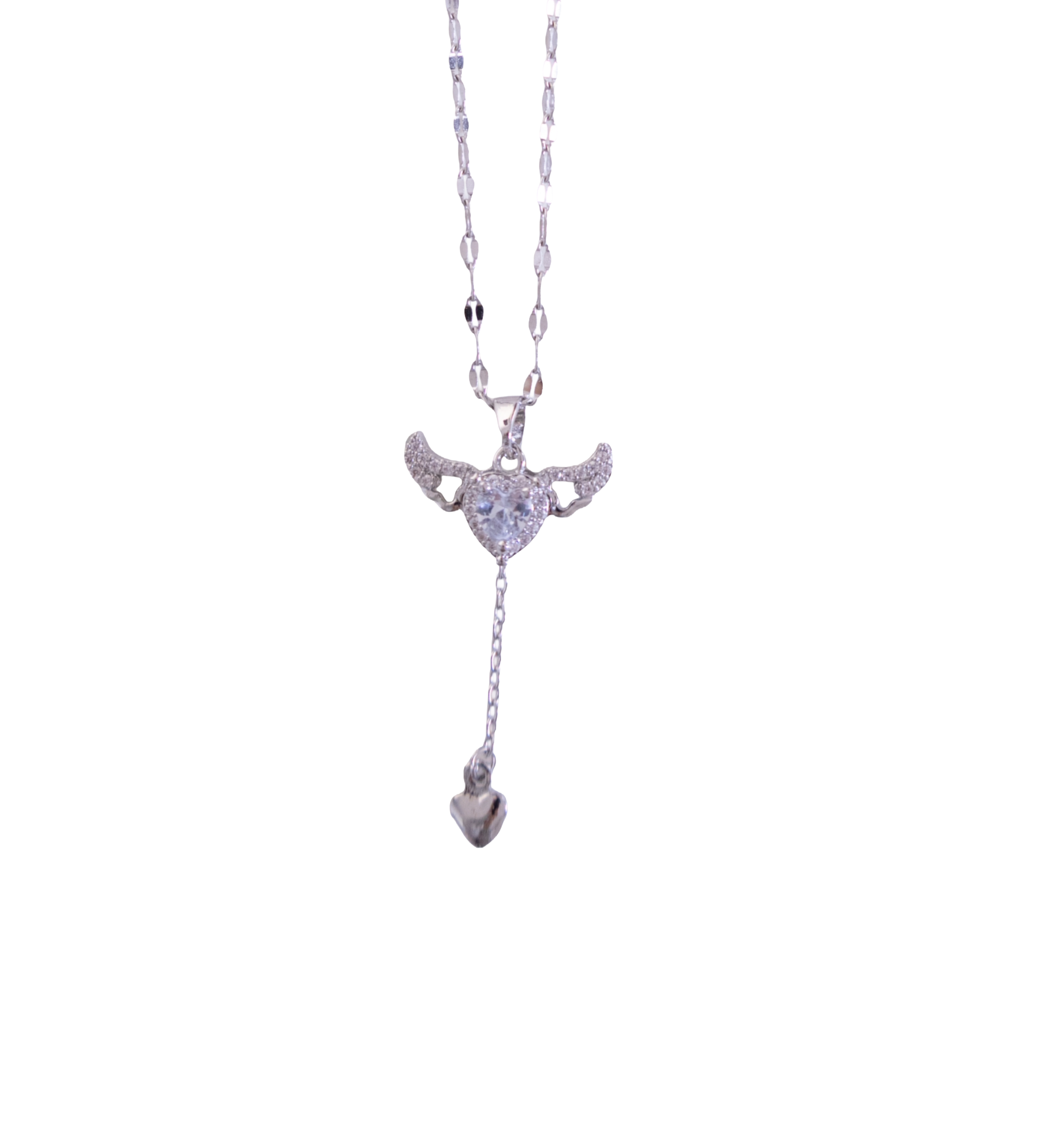 Winged Heart Pendant Necklace