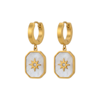 Starlight Enamel Star Earrings