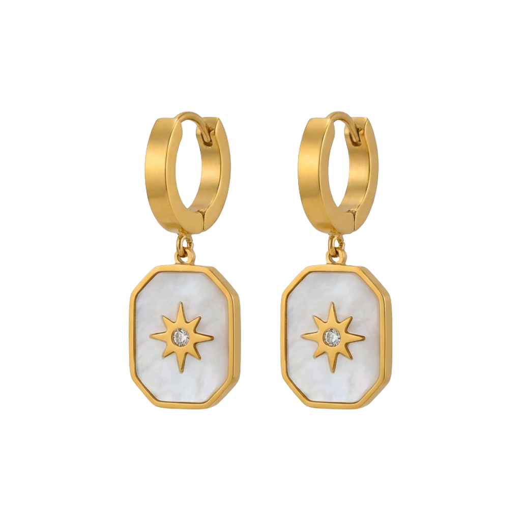 Starlight Enamel Star Earrings