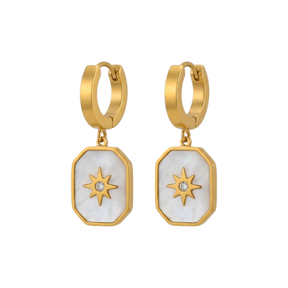 Starlight Enamel Star Earrings