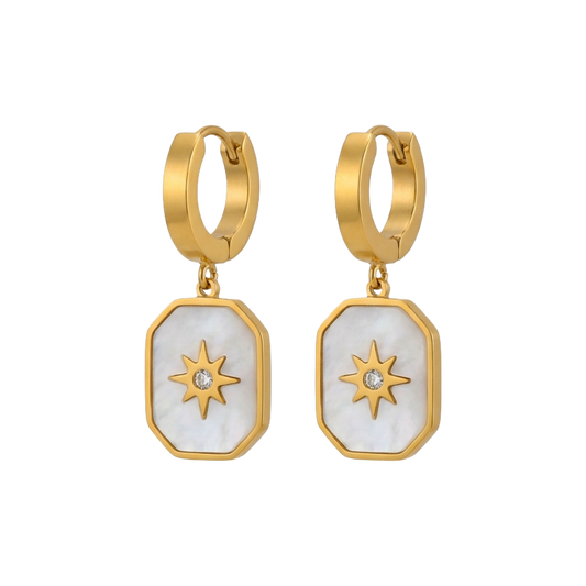 Starlight Enamel Star Earrings