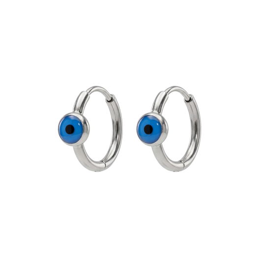 Nazaré Evil Eye Hoop Earrings