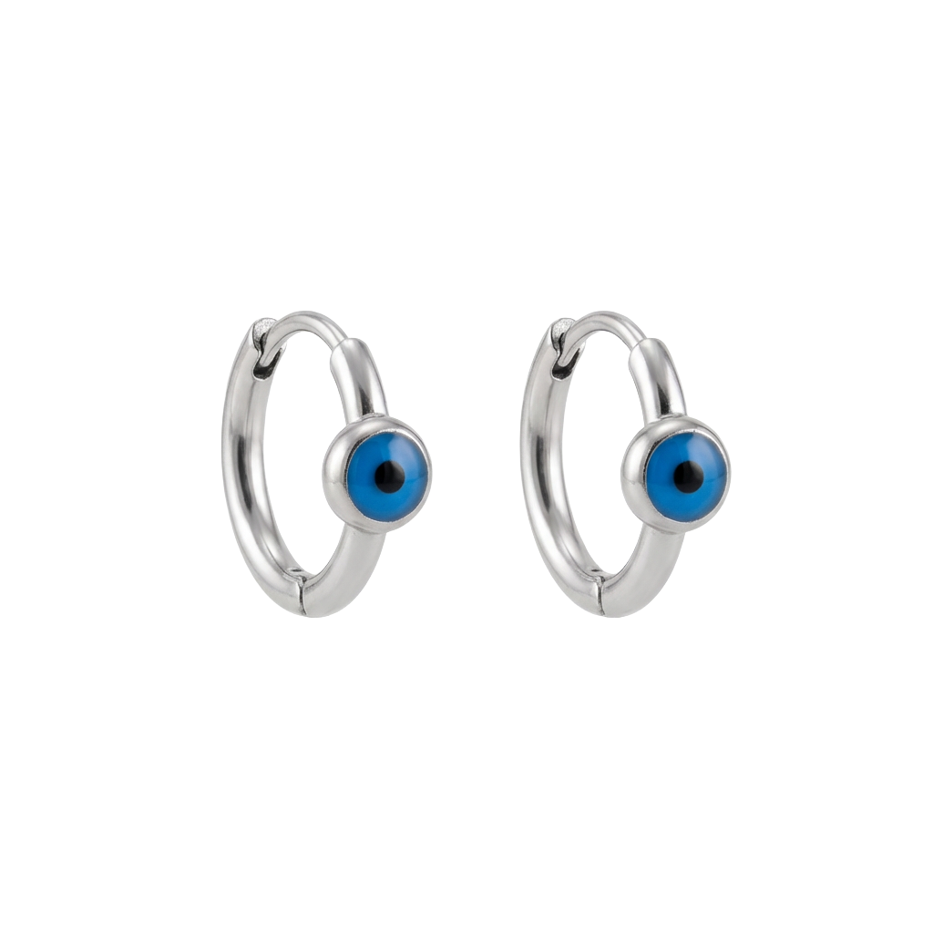 Nazaré Evil Eye Hoop Earrings