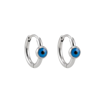 Nazaré Evil Eye Hoop Earrings