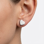Vira Heart Stud Earrings