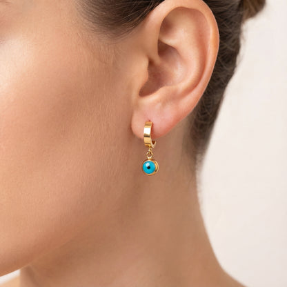 Zavira Evil Eye Drop Earrings
