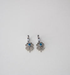 Stainless Steel Safety Pin Drop Earrings with Beaded Details