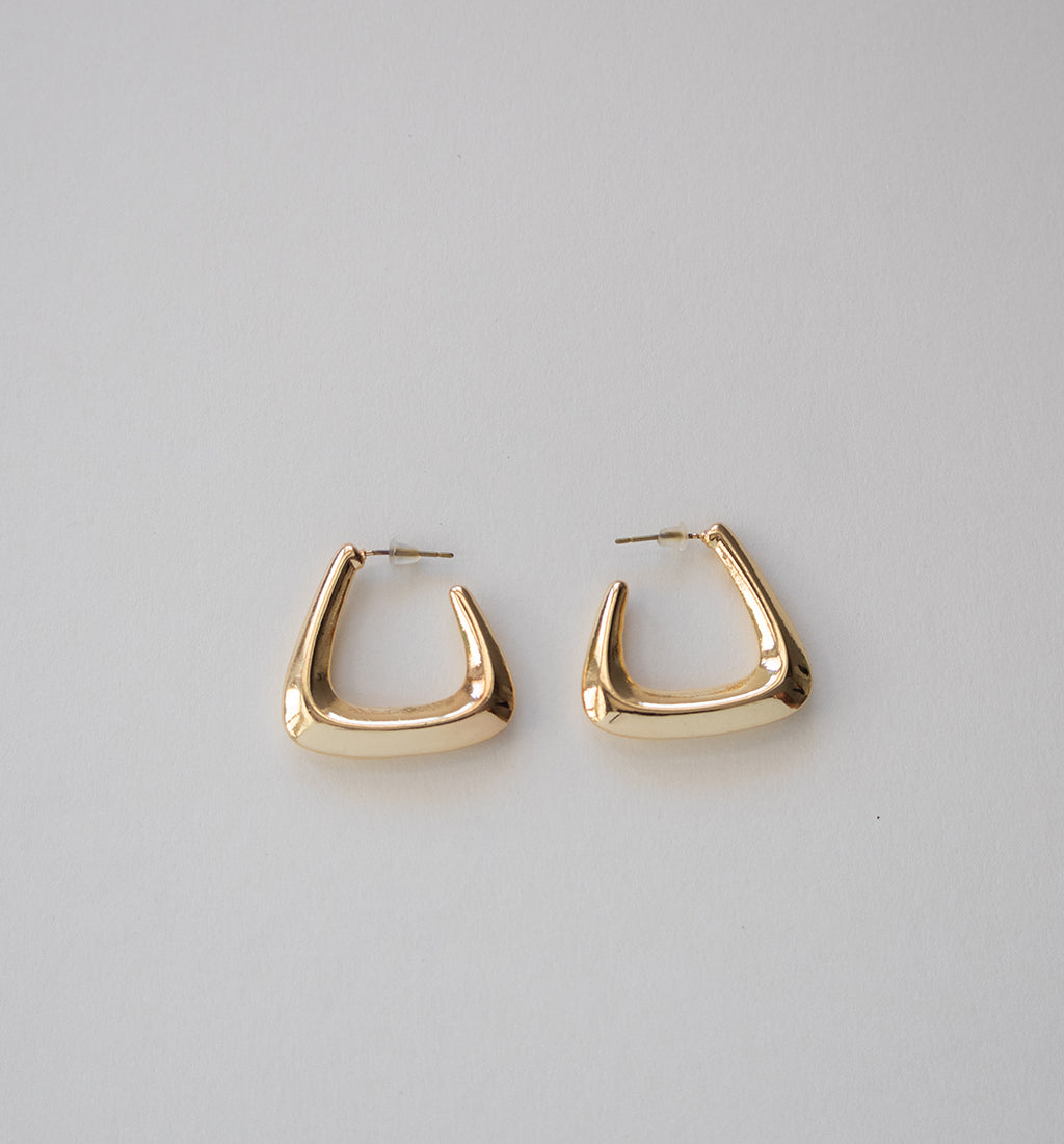 Stainless Steel Geometric Hoop Earrings