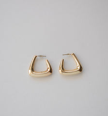 Stainless Steel Geometric Hoop Earrings