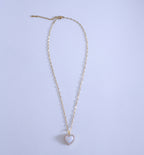 Crystal Halo Heart Pendant Necklace