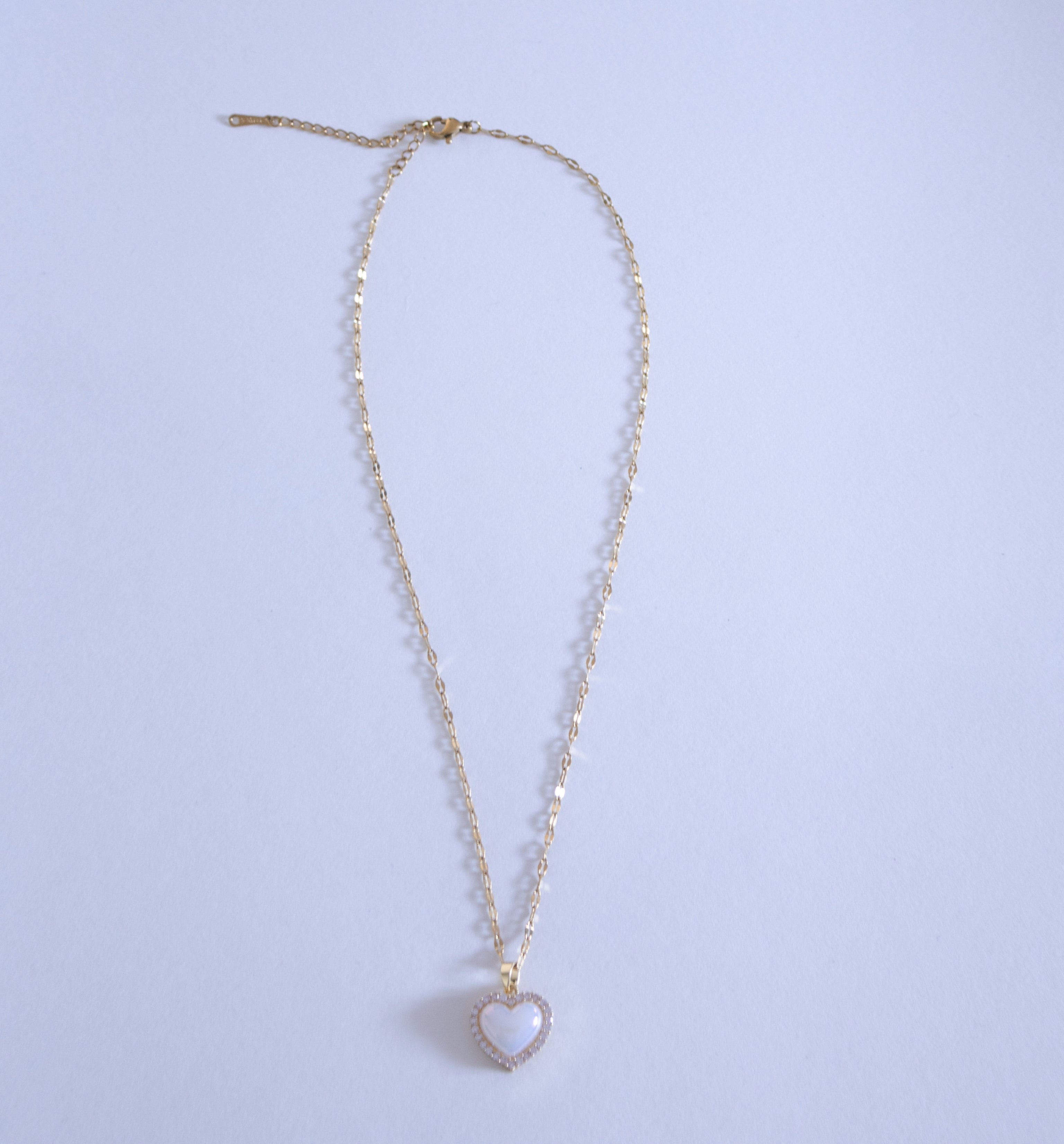 Crystal Halo Heart Pendant Necklace