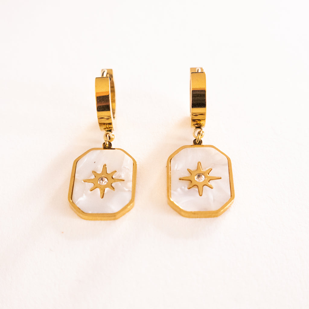 Starlight Enamel Star Earrings