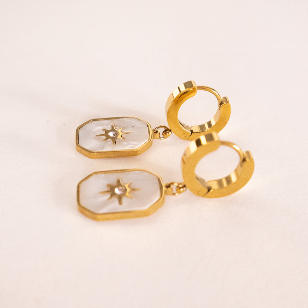 Starlight Enamel Star Earrings