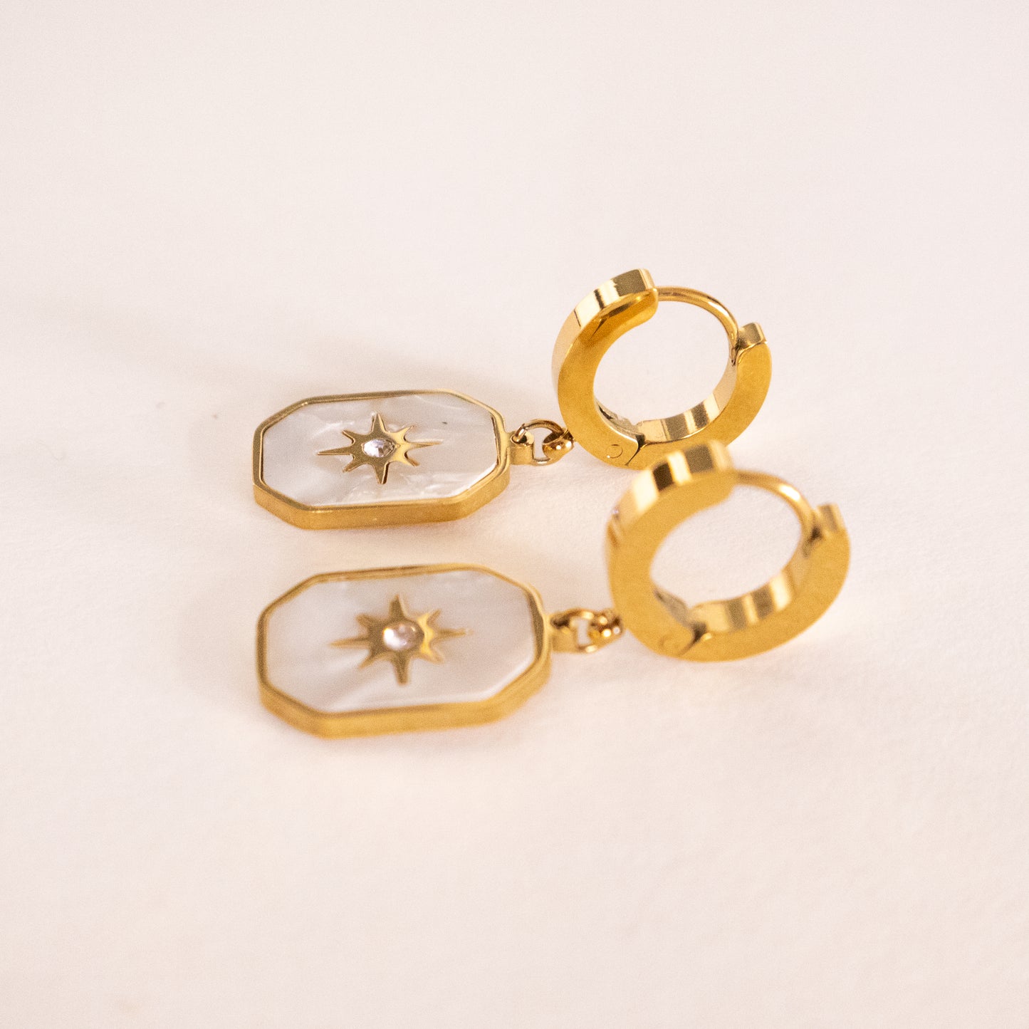 Starlight Enamel Star Earrings