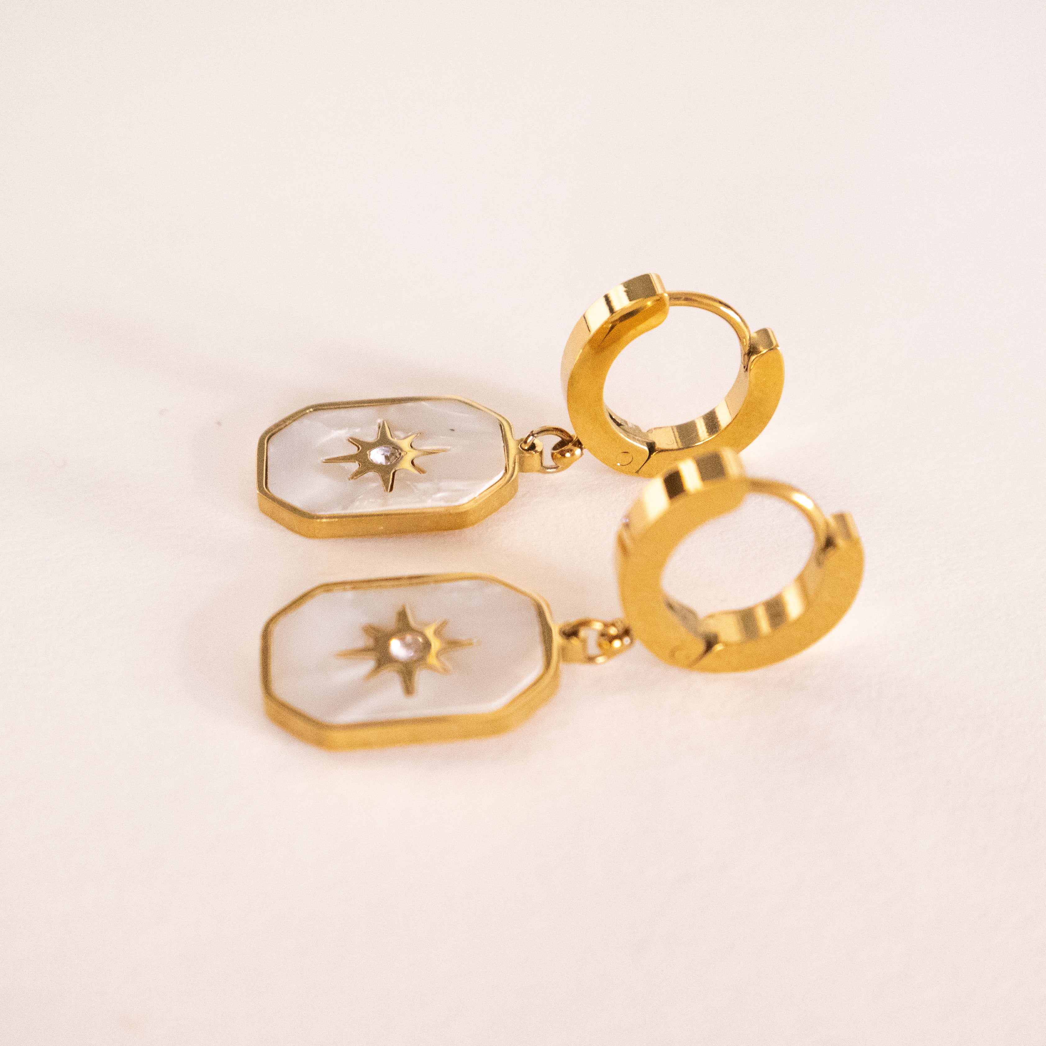 Starlight Enamel Star Earrings
