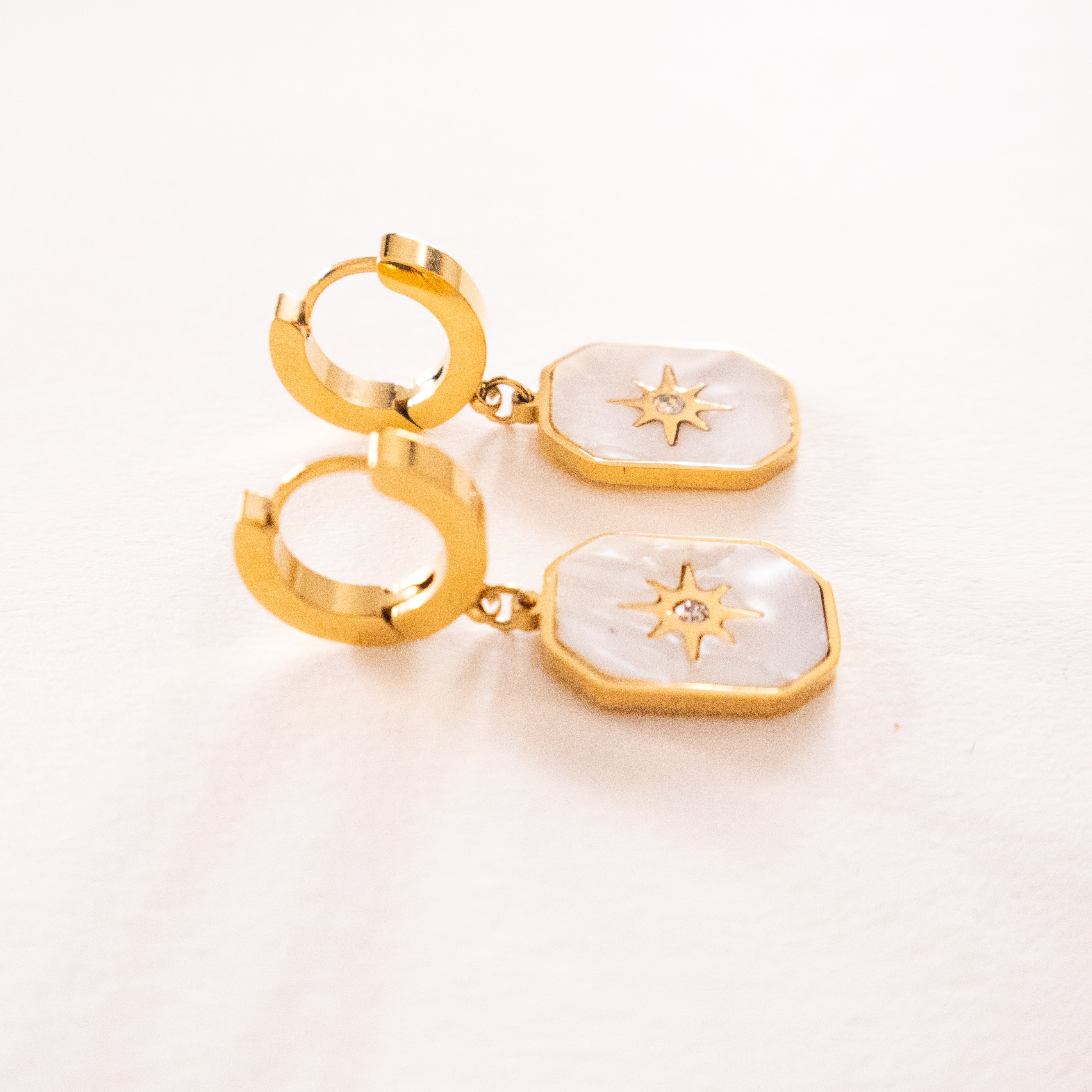 Starlight Enamel Star Earrings