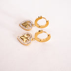 Monogram Heartbeat Earrings