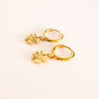 Élara Clover Hoop Earrings