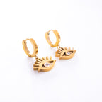 Eye Symbol Hoop Earrings