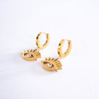 Eye Symbol Hoop Earrings