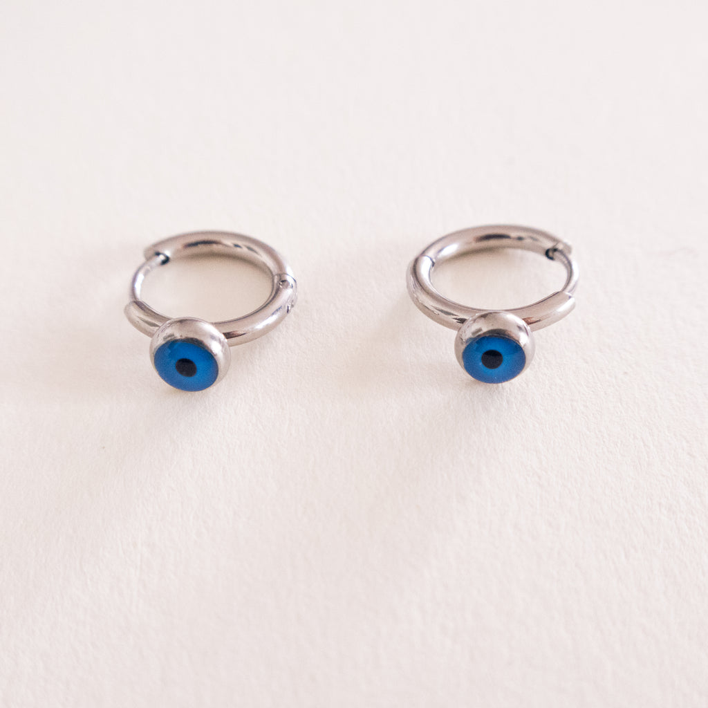 Nazaré Evil Eye Hoop Earrings