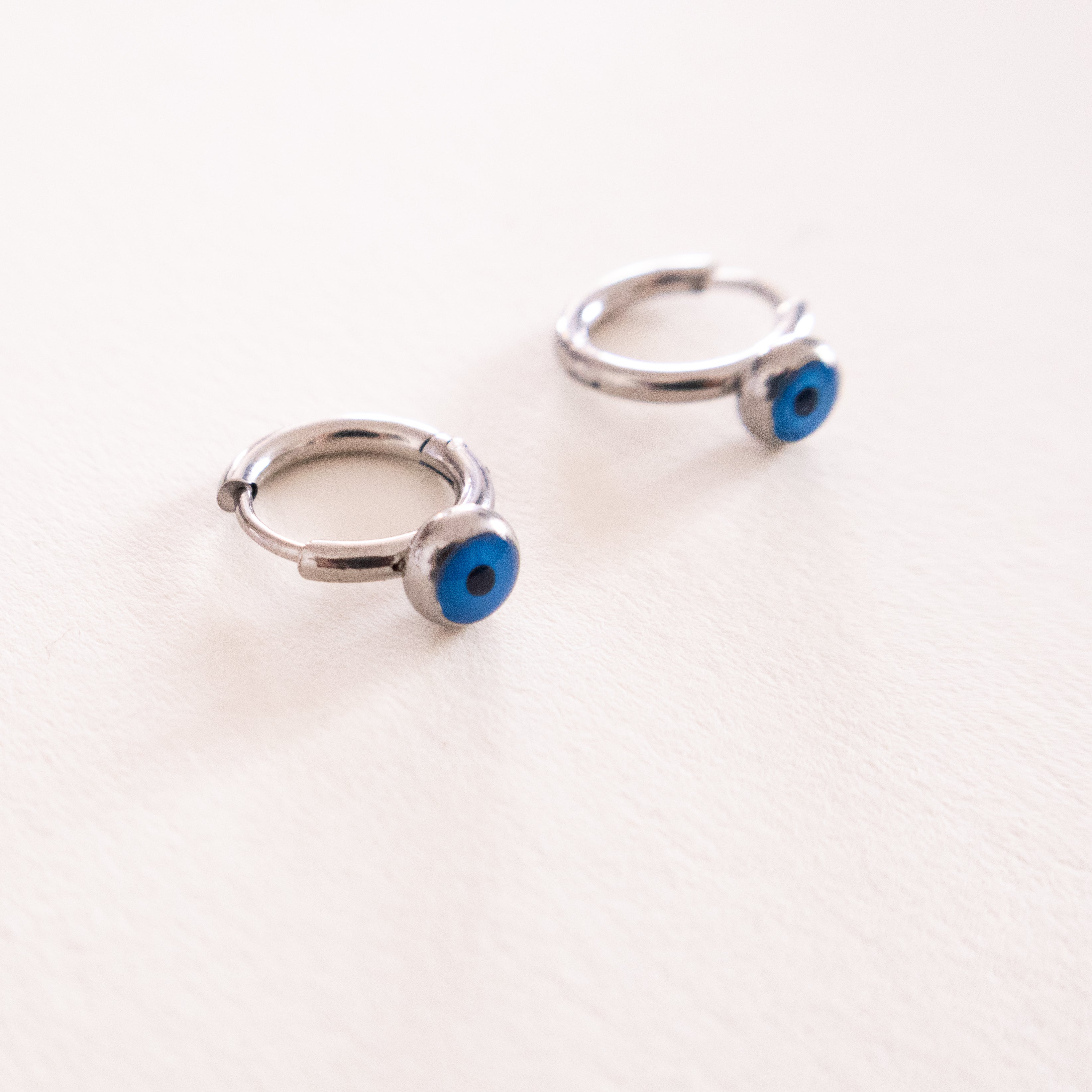 Nazaré Evil Eye Hoop Earrings