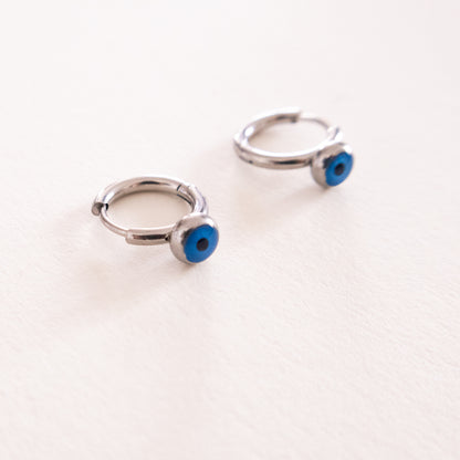 Nazaré Evil Eye Hoop Earrings